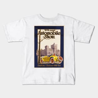 20th Annual Automobile Show, Buffalo New York - Advertising Poster Kids T-Shirt